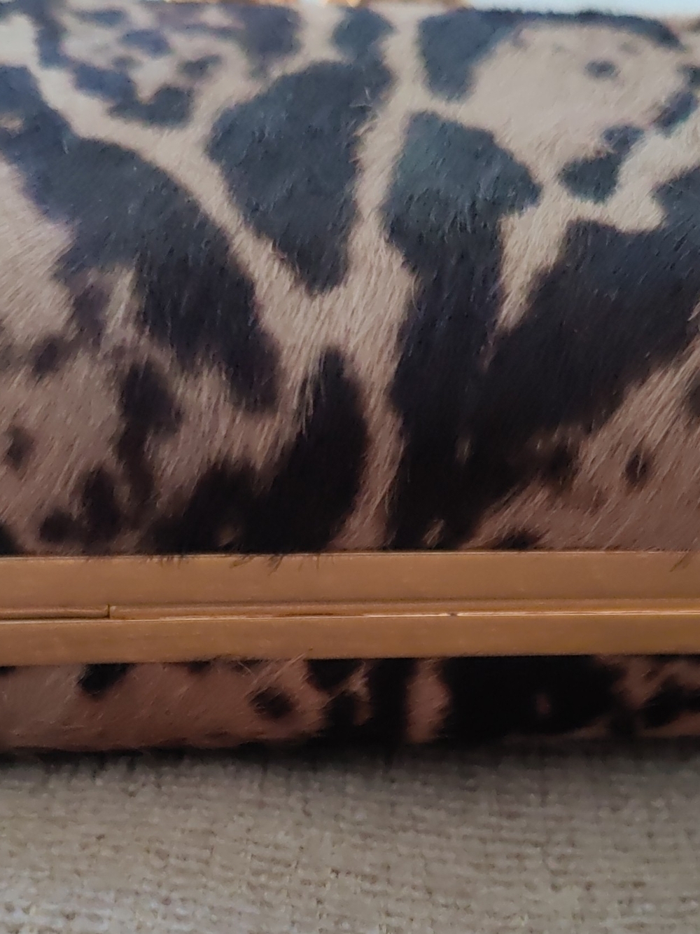 (Vintage 2013) Alexander McQueen Knuckle Box Clutch Pony Hair - Picture 7 of 14